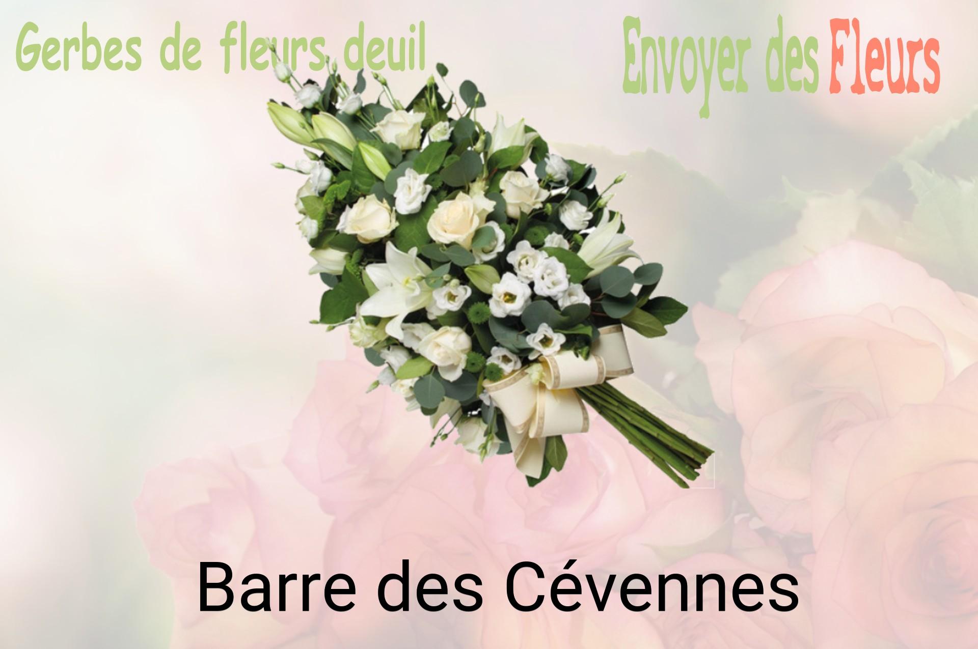 Gerbe de fleurs de deuil livrée à Barre-des-Cévennes